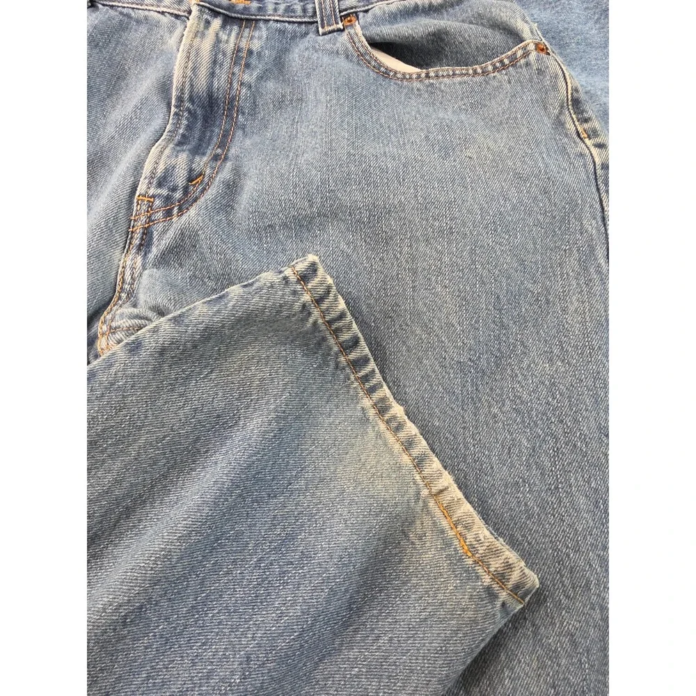 Western Distressed Levis 505 Regular Fit Jeans 36x30 Medium Wash Straight Leg D